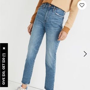 Madewell classic straight jean